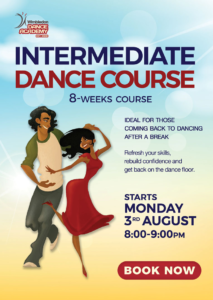 Intermediate Ballroom and Latin dance course for adults in Wimbledon