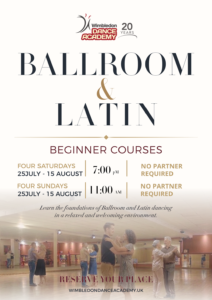 Ballroom and Latin dance classes for adult beginners in Wimbledon