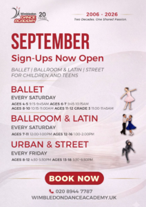 Dance classes for children in teens in Wimbledon Ballroom & Latin, ballet, urban & Street dance
