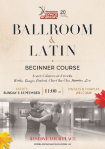 Ballroom and Latin dance course for absolute beginners in Wimbledon