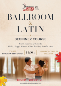 Ballroom and Latin dance course for absolute beginners in Wimbledon